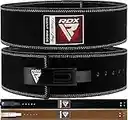 RDX Powerlifting Belt for Weight Lifting, Approved by IPL and USPA, Lever Buckle Gym Training Leather Belt 10mm Thick 4 inches Lumbar Back Support Men Women, Bodybuilding, Deadlifts, Squats Exercise