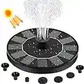 Solar Fountain Pump,Circle Garden Solar Powered Water Pump Solar Panel Kit Water Pump for Pond, Fountain, BirdBath, Garden Decoration, Water Cycling, No Electricity Required