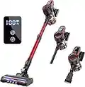 Cordless Vacuum Cleaner, 250W Stick Vacuum Cleaner with 30KPA Powerful Suction, Lightweight Handheld Vacuum LED Display for Carpet and Floor