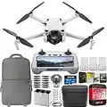 DJI Mini 3 Camera Drone Quadcopter + RC Smart Controller (With Screen) + Fly More Kit, 4K Video, 38min Flight Time, True Vertical Shooting Bundle w/Deco Gear Backpack + Software & Accessories