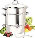 Cook N Home NC-00256 11-Quart Stainless-Steel Juicer Steamer