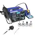 Digital Electronic Soldering Station 2 in 1 Digital Soldering Iron Kit with Hot Air Gun 862D+