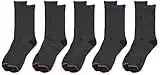 Weatherproof mens 5 Pack Thermal Crew Hiking Socks, Black, 10 13 US