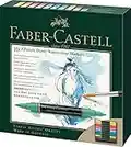 Faber-Castell 160308 - Marqueur aquarelle Albrecht Dürer à double pointe, étui de 5 pièces, marqueur à pointe fibre et pinceau