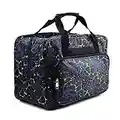 TLBTEK Black Sewing Machine Carrying Case,Universal Canvas Carry Tote Bag,Portable Padded Storage Dust Cover with Pockets for Sewing Machine