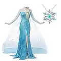 Princess Dress for Women Costume Halloween Cosplay Halloween Chiristmas (Medium,Blue)