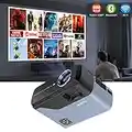 1920 1080P Home Projectors Wifi Bluetooth, Digital HD Movie Theater Projector HDMI USB ZOOM 4D Keystone, LCD LED Smart Android Wireless Projector Compatible with Netflix Phone Laptop Computer Mac iOS