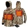 TIDEWE Heated Jacket for Men with Battery Pack, Heated Coat (Camo, Size L)