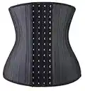 YIANNA Donna Corsetto Stringivita Modellante Dimagrante 4 Ganci Latex Waist Trainer Bustino Body Shaper Fitness Pancia Piatta 11787 2XL