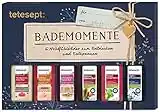 tetesept Bäder Geschenkset Bademomente – Badezusatz Probierset mit Geschenkanhänger - das ideale Präsent für jeden Anlass – 1 x Wohlfühlbäder Badeset (6 x 20 ml)