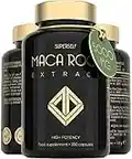 Maca Root 5000mg - Maca Root Capsules for Women & Men High Strength - 180 Maca Tablets - Potent Black & Yellow Macca Root Powder Extract - Natural Plant-Based Vegan Booster Supplements - UK Made