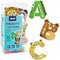 Hioph Large Magnetic Letters for Kid Magnets Fridge Animals Alphabet Toys, Children Magnetic Refrigerator Uppercase ABC Alphabet Cute Spelling Learning Game Toys for Baby Toddler Preschool