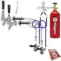 Kegco 3P2SCK-5T Kegerator Kit, 2-Tap, Chrome