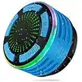 Bluetooth Speaker, BassPal IPX7 Waterproof Portable Shower Speakers, Wireless Shower Radio with Suction Cup & LED Mood Lights, Super Bass and HD Sound