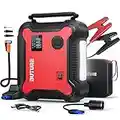 Buture Avviatore Batteria Auto 3500 A, 26800 Mah Avviatore Di Emergenza Per Auto (Tutto Gas o 8,0 l Diesel), Gonfiatore Elettrico 150psi, Compressore d'Aria Portatile Con Uscite Cc 160 w