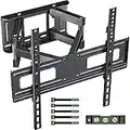 BONTEC compatible a Télévision Mural Support TV Orientable et Inclinable pour LED/LCD/Incurvée de 23-70 Pouces, Mouvement Complet avec Double Bras Capable à Tenir 45 kg, VESA 400x400mm, Niveau à Bulle