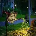 Fohil Lampada Annaffiatoio Solare Giardino,Luci Solari Esterno Impermeabile con Staffa con LED Catene Luminose Decorazioni Giardino per Cortile Terrazzo, Giardino,Balcone Passerella