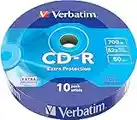 Verbatim CD-R 80MIN Datalife Protection, Confezione da 10