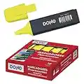 Dohe - Caja de marcadores fluorescentes - 10 uds - Amarillo