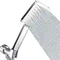 High Pressure Shower Head with Handheld - Modern Square Handheld Shower Heads - 6 Settings Detachable shower head with hose, Change Settings Much Easier Than the Twist Ones, Shower Accessories, Chrome