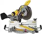 DEWALT Miter Saw, 12 Inch Double Bevel Sliding Compound, Stainless Steel Detent Plate with 10 Stops, Cam-Lock Handle, For Quick & Accurate Miter Angles, Corded (DWS779)