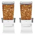 OXO Good Grips Countertop Cereal Dispenser, Clear/White (Pack of 2)
