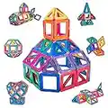 Theefun 60pcs Magnetic Building Blocks, Magnetic Tiles Toy for 3 4 5 6 7 8 Year Old Boys & Girls, Magnets Toys Creativity Educational Children's Toys Gifts for 3 4 5 6 7 Year Olds