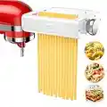 Pasta Maker Attachment for KitchenAid Stand Mixers -3 in 1 Set Pasta Attachments includes Pasta Roller, Spaghetti Fettuccine Cutter, Pasta Machine Attachment Accessories for KitchenAid