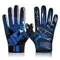 ACESHIP Football Gloves Adult Football Receiver Gloves,Enhanced Performance Football Gloves and High Grip Football Gloves for Adult and Kids(XS-S Youth,Blue)