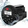 Receptor Bluetooth marino resistente al agua con reproductor de MP3 en radio DAB+/AM/FM y USB para streaming música en barcos golf, karts ATV UTV y spa Hot Tubs (DAB+)