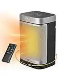 Dreo Home Space Heater for Indoor Use, 1500W Fast Heating Ceramic Electric Heater with Thermostat, Remote, Overheating & Tip-Over Protection, 1-12H Timer, 70° Oscillating Portable Heater for Office Bedroom