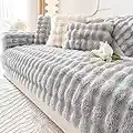 Sofa Slipcover Corner 3/2/1/4 Seater Sofa Cover L Shape Couch Cover Velvet Thick Sofa Protector Anti-Slip Reversible Quilted Corner Slipcovers Washable for Sectional Couch (Color : #17, Size : 70x18