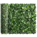 DOEWORKS Artificial Ivy Privacy Fence Screen, 39" x 118" Artificial Hedges Fence and Faux Ivy Vine Leaf Decoration for Outdoor Garden, Yard, Balcony