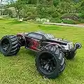 1:10 Scale Remote Control Car Truck, 80+ KM/H High Speed RTR RC Truck, 2.4GHZ Radio Controlled Electric RC Car, 4WD 4x4 Off Road Monster Truck for Adults, IPX7 Waterproof Racing Vehicle Truck