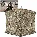 TIDEWE Hunting Blind See Through with Carrying Bag, 2-3 Person Pop Up Ground Blinds 270 Degree, Portable Durable Hunting Tent for Deer & Turkey Hunting (Camouflage)