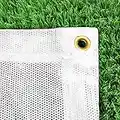 Archery Back Stop Netting *Premium Grade* (Green/White) (Choice of 6 Different Sizes) [Net World Sports] (White, 6ft x 6ft)