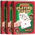 Bedwina Giant 5 x 7 Inch Playing Cards - (Pack of 3 Decks) Full Big Decks of Jumbo Poker Index Playing Card Set Each Deck is Perfect for Casino Theme Game Night and Magic Party Supplies