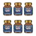 6X Beanies Nutty Hazelnut Flavoured Instant Coffee Jars: 50g per jar