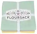 Now Designs Flour Sack Dishtowels, Zest, Set of 3