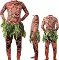 FEEAA Maui Tattoo T Shirt/Pants Halloween Adult Mens Women Cosplay Costume (L)