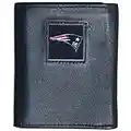 Siskiyou NFL en Cuir pour Homme Tri-Fold Portefeuille, Homme, FTRN120, Noir, Grand