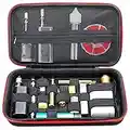 Empty Multi-Functional EVA Hard Shell Case with Non-Slip Elastic Bands case Bag for Electronics EVA case Bag for Coils RDA Tank Holster (Red)