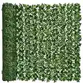 DearHouse Artificial Faux Ivy Hedge Privacy Fence Wall Screen, Leaf and Vine Decoration for Outdoor Garden Home Decor, (157.5 * 59inch)