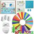 3D Printing Pen Filament Kit - DIY Wind up Toys Set (5pcs) + PCL Filament 30 Colors (150M) + 3D Pen mat + 3D templates (45 Template) + Finger Protector for 3D pens for Kids Come with 3D Equipment