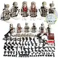 PXIN 6PCS Minifigures Weapon Kit, WWII Soviet Russian Soldiers Military Play Set, Ski WW2 Minifigures Set, Compatible With Major Brands