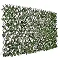 DearHouse Fence Privacy Screen for Balcony Patio Outdoor,Decorative Faux Ivy Fencing Panel,Artificial Hedges (Single Sided Leaves)
