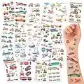 Tatuaggi per Bambini 20 Fogli Tatuaggi Adesivi Bambini Set Trasferelli per Bambini Giocattoli Regali Gadget per Festa Compleanno Bambino Ragazzi Adulti (Trasporto)