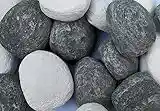 20 Grey and White Gas Fire Pebbles Suitable for Gas Fires, Ethanol Burners, LPG and Electric Fires, Fire Pits