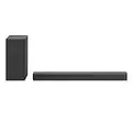 LG S75Q Soundbar TV 380W, 3.1.2 Canali con Subwoofer Wireless, 2 canali up-firing, Audio Meridian, Dolby Atmos, DTS:X, AI Sound Pro, Audio ad Alta Risoluzione, Bluetooth, Ingresso Ottico, HDMI in/out