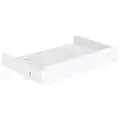 Navaris Mesilla de Noche Flotante - Estante de Cama Ajustable de bambú - Mesita Flotante pequeña para Libro Agua Copa Comida - 38 x 26 cm - Blanco